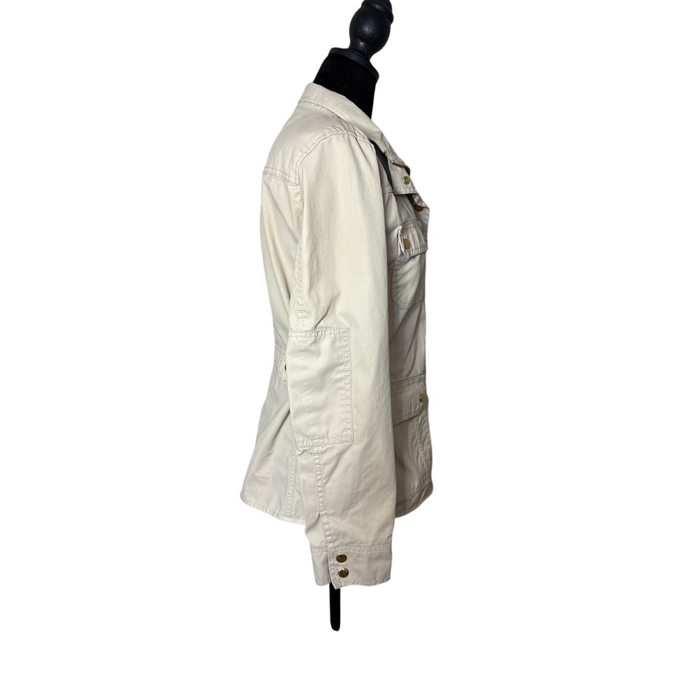 J.Crew Women's Downtown Field Khaki Jacket Utility Cotton Size Small - Picture 3 of 11